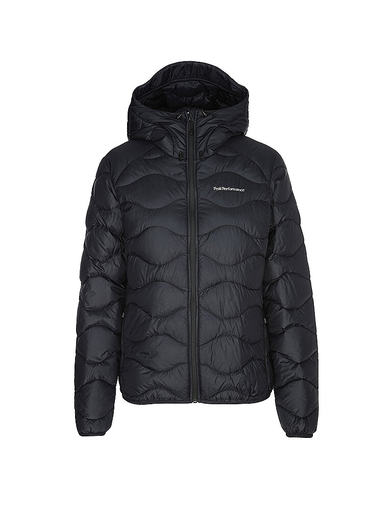 PEAK PERFORMANCE Damen Daunenjacke Helium Down Hoodie schwarz | L